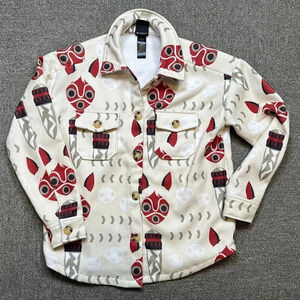 Studio Ghibli Princess Mononoke San's Mask Polar Fleece Shirt Jacket X-Small